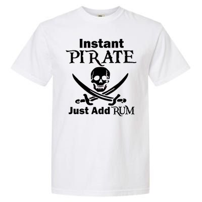 Instant Pirate Just Add Rum Skull Crosswords Garment-Dyed Heavyweight T-Shirt