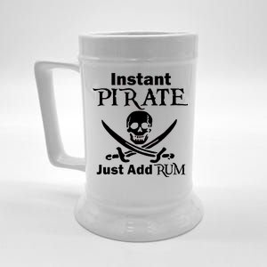 Instant Pirate Just Add Rum Skull Crosswords Beer Stein