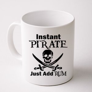 Instant Pirate Just Add Rum Skull Crosswords Coffee Mug