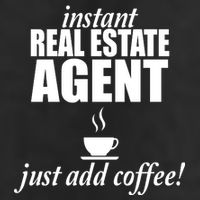 Instant Real Estate Agent Just Add Coffee 7 Panel Mesh Trucker Snapback Hat