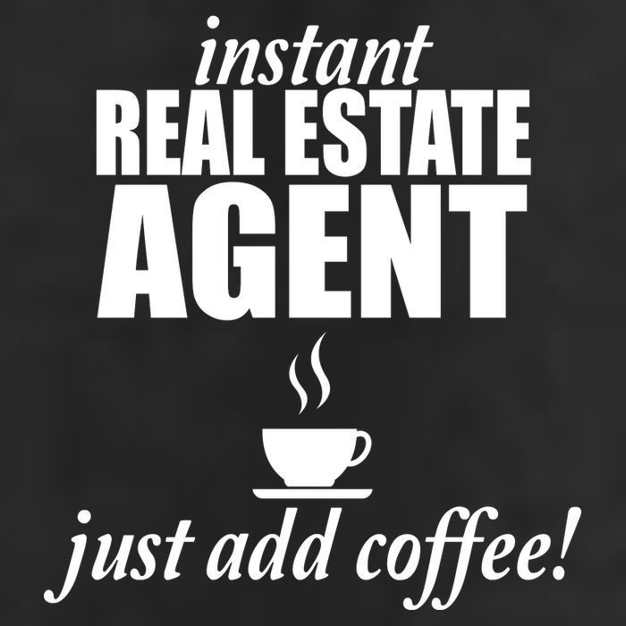 Instant Real Estate Agent Just Add Coffee 7 Panel Mesh Trucker Snapback Hat