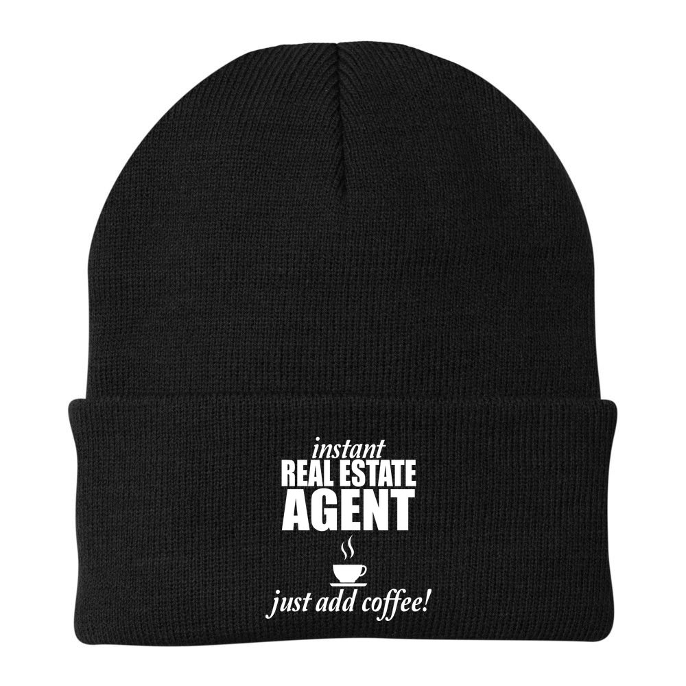 Instant Real Estate Agent Just Add Coffee Beanie