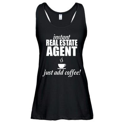 Instant Real Estate Agent Just Add Coffee Ladies Essential Flowy Tank