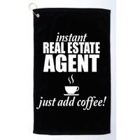 Instant Real Estate Agent Just Add Coffee Golf Towel