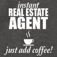 Instant Real Estate Agent Just Add Coffee Vector Backpack