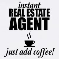 Instant Real Estate Agent Just Add Coffee Garment-Dyed Sweatshirt