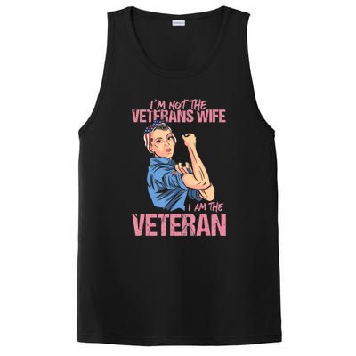 I'm Not The Veterans Wife I Am The Veteran Female Veteran PosiCharge Competitor Tank