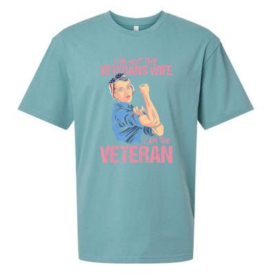 I'm Not The Veterans Wife I Am The Veteran Female Veteran Sueded Cloud Jersey T-Shirt