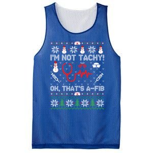 IM Not Tachy Funny Nurse Ugly Christmas Sweaters Meaningful Gift Mesh Reversible Basketball Jersey Tank