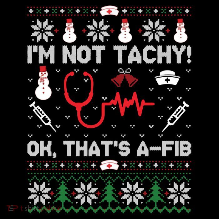IM Not Tachy Funny Nurse Ugly Christmas Sweaters Sweat Youth Performance Sprint T-Shirt