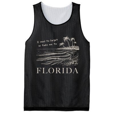 I Need To Forget So Take Me To Florida Ttpd Mesh Reversible Basketball Jersey Tank