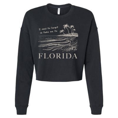 I Need To Forget So Take Me To Florida Ttpd Cropped Pullover Crew