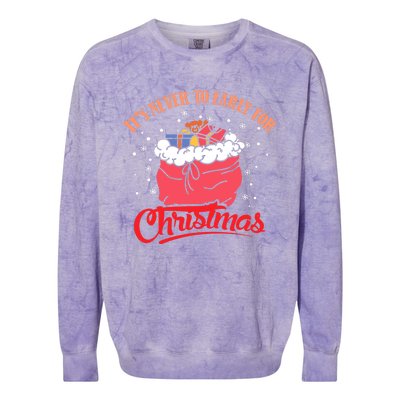 It`s never to early for christmas in july Colorblast Crewneck Sweatshirt