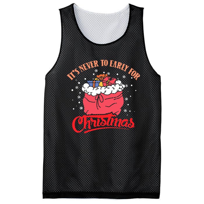 It`s never to early for christmas in july Mesh Reversible Basketball Jersey Tank