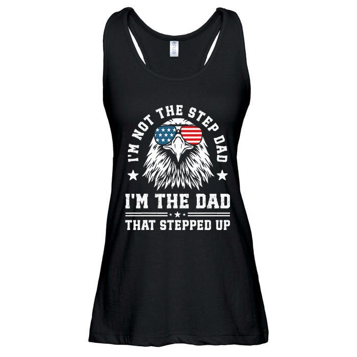 IM Not The Step Dad IM The Dad That Stepped Up Ladies Essential Flowy Tank