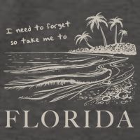 I Need To Forget Take Me To Florida Funny Vector Backpack