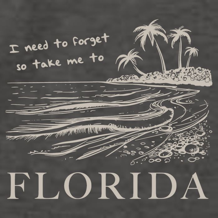 I Need To Forget Take Me To Florida Funny Vector Backpack