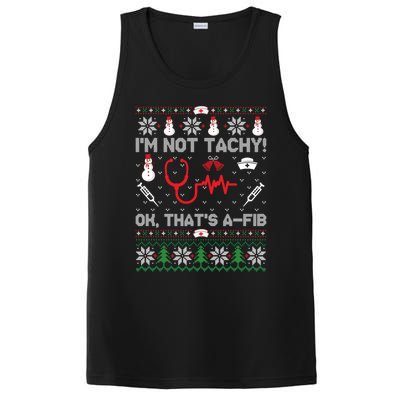 IM Not Tachy Funny Nurse Ugly Christmas PosiCharge Competitor Tank