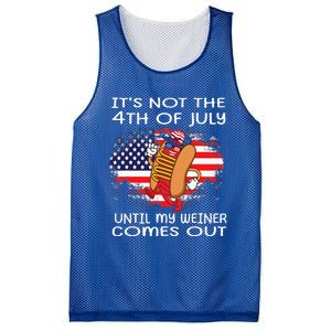 Its Not The 4th Of July Until My Weiner Comes Out Mesh Reversible Basketball Jersey Tank