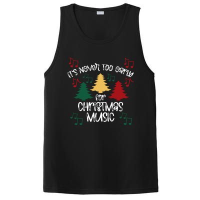 ItS Never Too Early For Christmas Music Teacher PosiCharge Competitor Tank