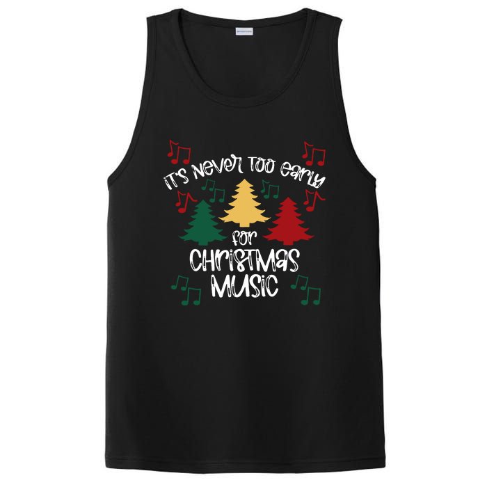 ItS Never Too Early For Christmas Music Teacher PosiCharge Competitor Tank