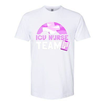 Icu Nurse Team Intensive Care Nursing Ice Hospital Cool Gift Softstyle® CVC T-Shirt