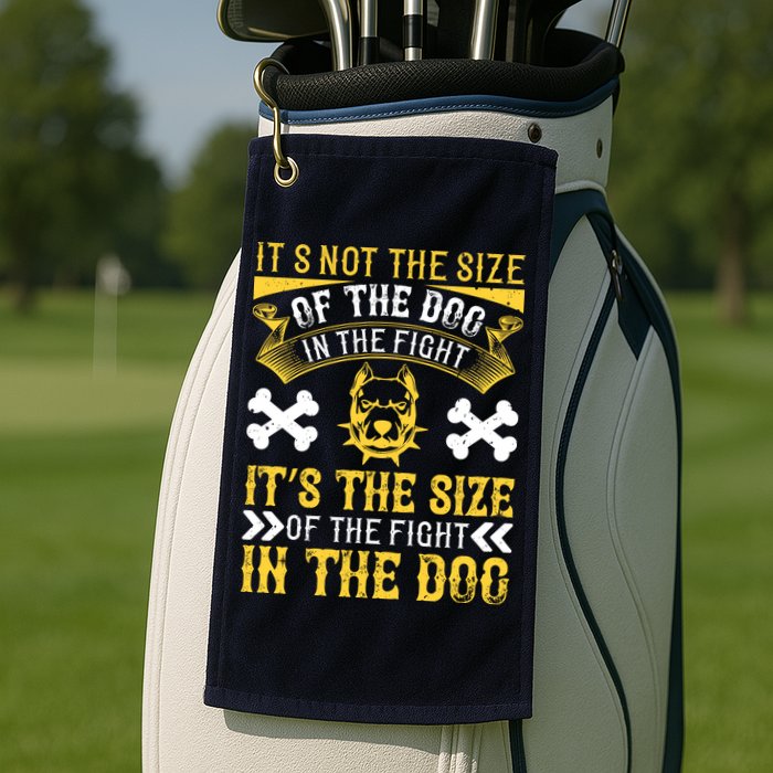 It’s Not The Size Of The Dog In The Fight, It’s The Size Of The Fight In The Dog Golf Towel
