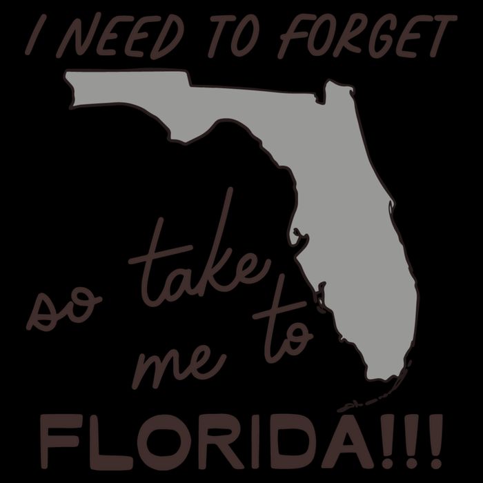 I Need To Forget So Take Me To Florida Ttpd Drawstring Bag