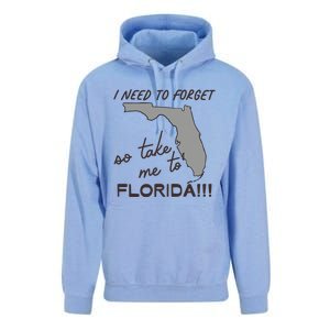 I Need To Forget So Take Me To Florida Ttpd Unisex Surf Hoodie