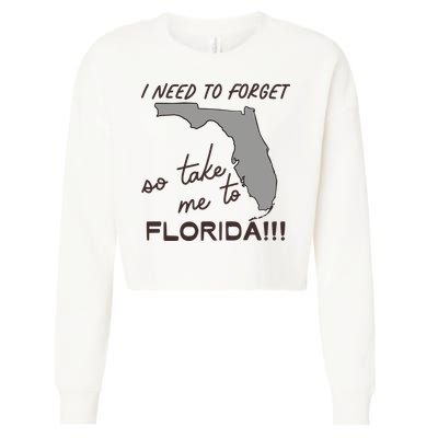 I Need To Forget So Take Me To Florida Ttpd Cropped Pullover Crew
