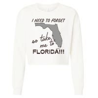 I Need To Forget So Take Me To Florida Ttpd Cropped Pullover Crew