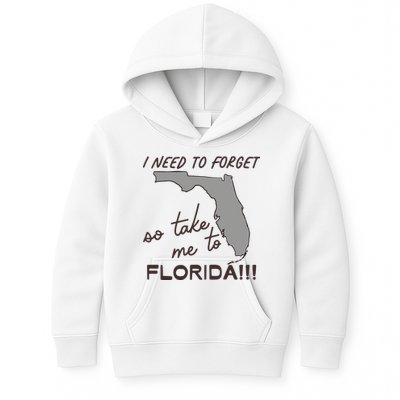 I Need To Forget So Take Me To Florida Ttpd Kids Hoodie