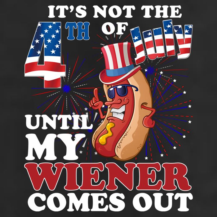 Its Not The 4th Of July Until My Wiener Comes Out Funny 7 Panel Mesh Trucker Snapback Hat