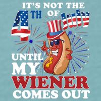 Its Not The 4th Of July Until My Wiener Comes Out Funny Sueded Cloud Jersey T-Shirt