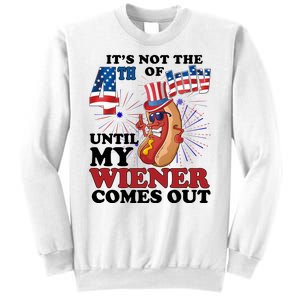 Its Not The 4th Of July Until My Wiener Comes Out Funny Sweatshirt