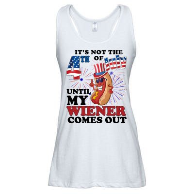 Its Not The 4th Of July Until My Wiener Comes Out Funny Ladies Essential Flowy Tank