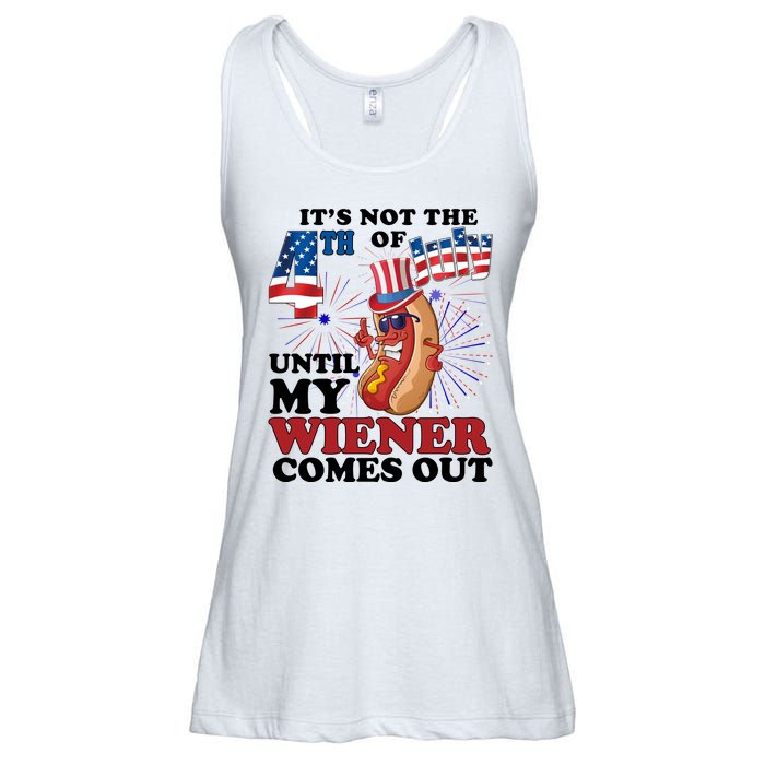 Its Not The 4th Of July Until My Wiener Comes Out Funny Ladies Essential Flowy Tank