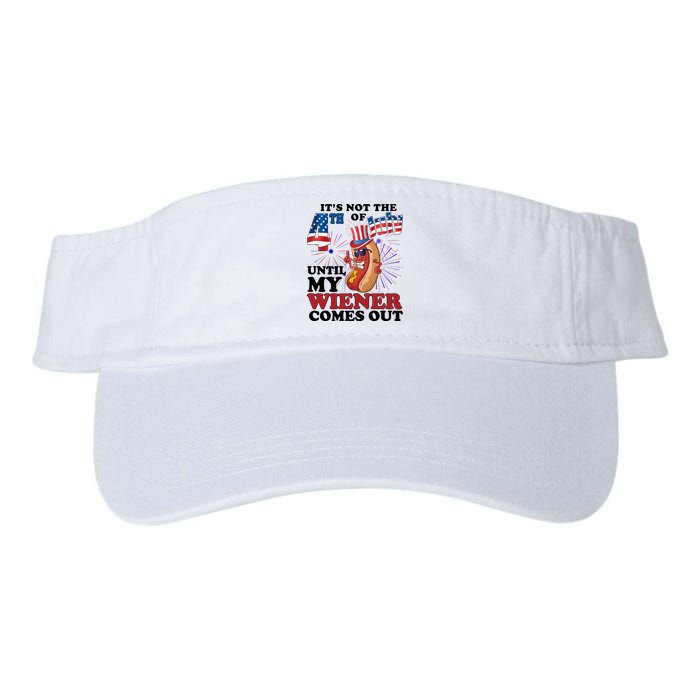 Its Not The 4th Of July Until My Wiener Comes Out Funny Visor