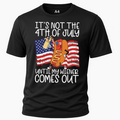 ItS Not The 4th Of July Until My Wiener Comes Out Hot Dog Performance Shirt
