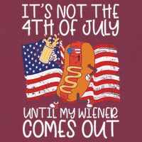 ItS Not The 4th Of July Until My Wiener Comes Out Hot Dog 16oz Travel Tumbler