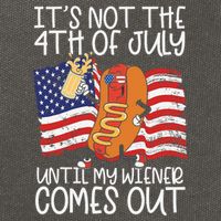 ItS Not The 4th Of July Until My Wiener Comes Out Hot Dog Cotton Canvas Backpack