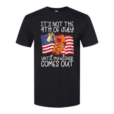 It's Not The 4th of July Until My Weiner Comes Out Graphic Softstyle® CVC T-Shirt