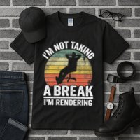 IM Not Taking A Break IM Rendering Video Editor Filmmaker Tall T-Shirt