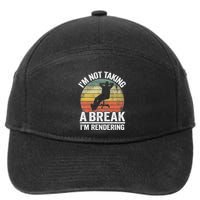 IM Not Taking A Break IM Rendering Video Editor Filmmaker 7-Panel Snapback Hat