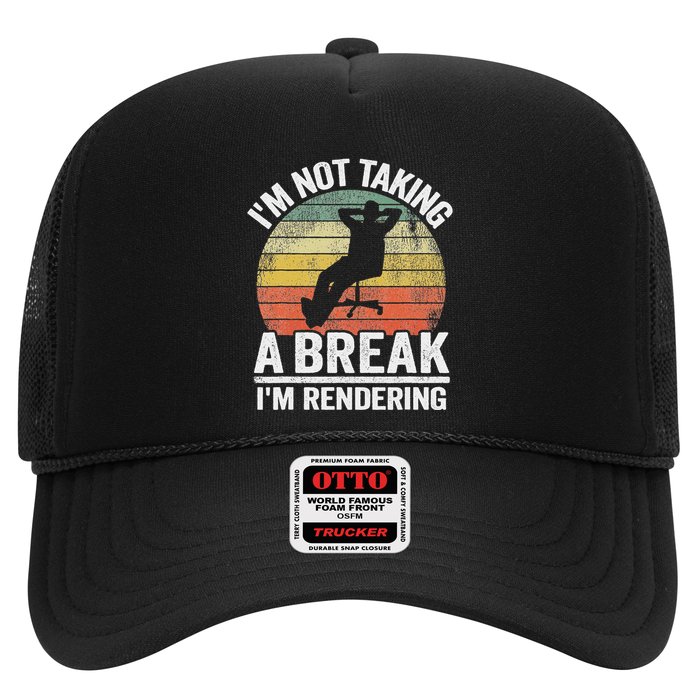 IM Not Taking A Break IM Rendering Video Editor Filmmaker Trucker Hat