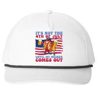 It's Not The 4th of July Until My Weiner Comes Out Graphic Snapback Five-Panel Rope Hat