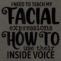 I Need To Teach My Facial Expressions How To Use Their Voice Cotton Canvas Backpack