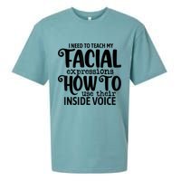 I Need To Teach My Facial Expressions How To Use Their Voice Sueded Cloud Jersey T-Shirt