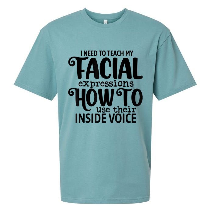 I Need To Teach My Facial Expressions How To Use Their Voice Sueded Cloud Jersey T-Shirt