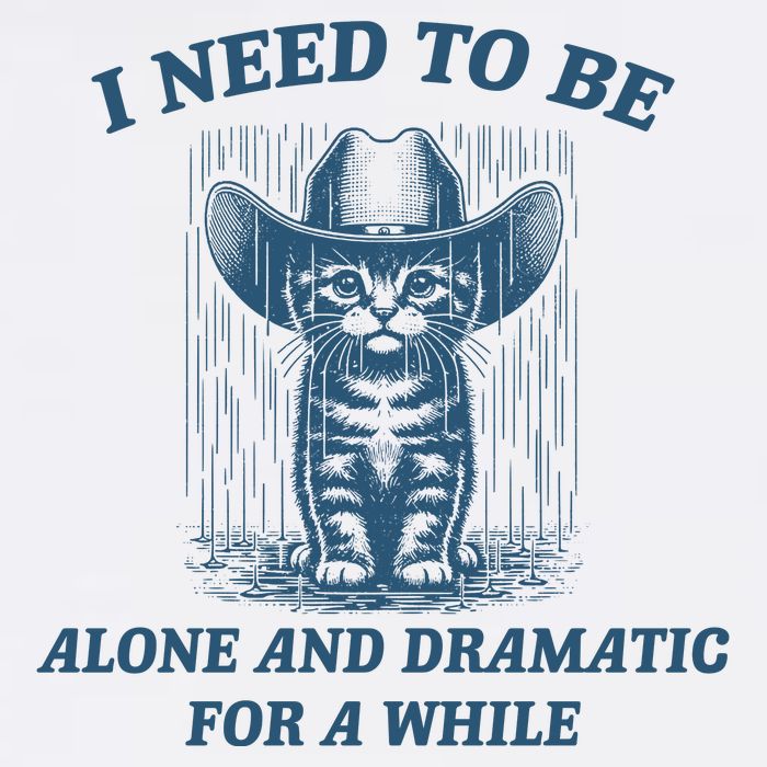 I Need To Be Alone And Dramatic For A While Cat Funny Premium T-Shirt